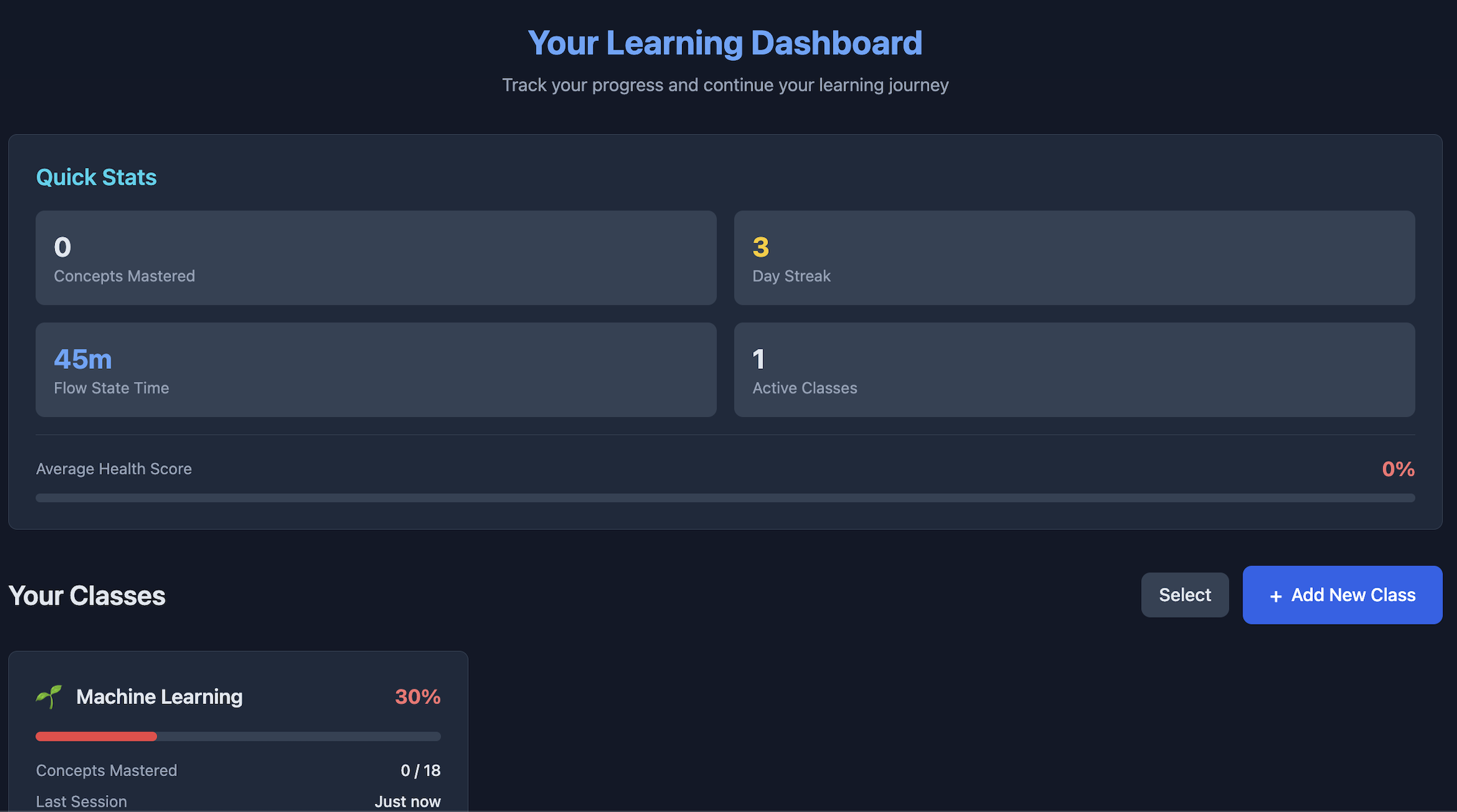 Altera Labs personalized learning dashboard